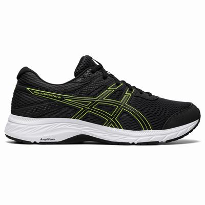 Asics Gel-Contend 6 - Miesten Juoksukengät - Syvä Harmaat/VaaleanVihreä